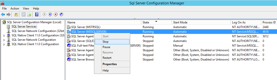 SQL Server Configuration manager