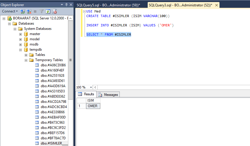 TEMPDB Database