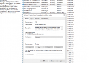 windows 10 shadow copy