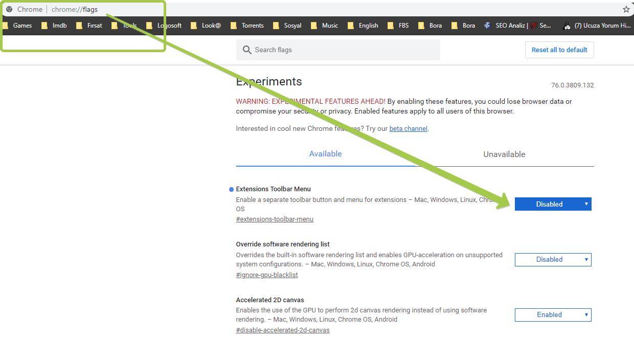Chrome eklentileri nasıl açılır gösterilir