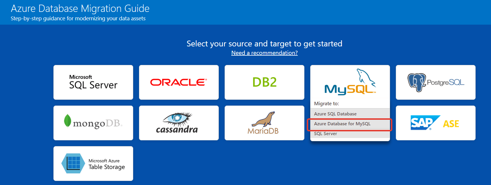 azure database migration tool