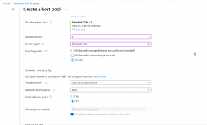Azure Virtual Desktop Network settings