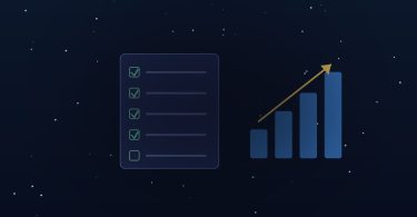 Onay listesi ve yükselen grafik temalı kapak görseli