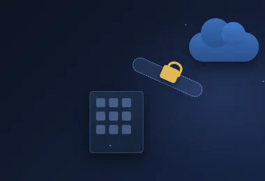 İki ağ arasında VPN tünelini simgeleyen illüstrasyon