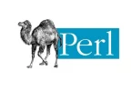 Perl programlama dilinin deve logosu ve Perl yazısı